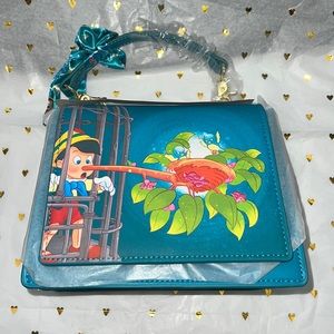 New with tag Disney Loungefly Pinocchio crossbody bag